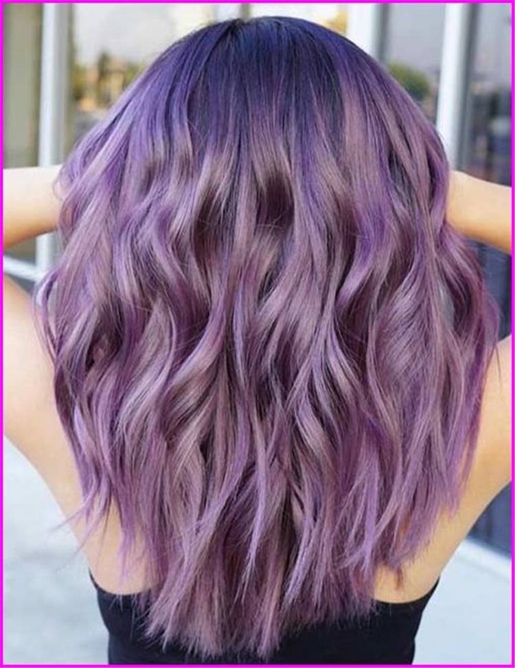40 Must Have Purple/Lilac Hair Color & Style Ideas Women