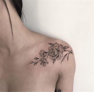 50 Gorgeous And Exclusive Shoulder Floral Tattoo Designs You Dream To ...
