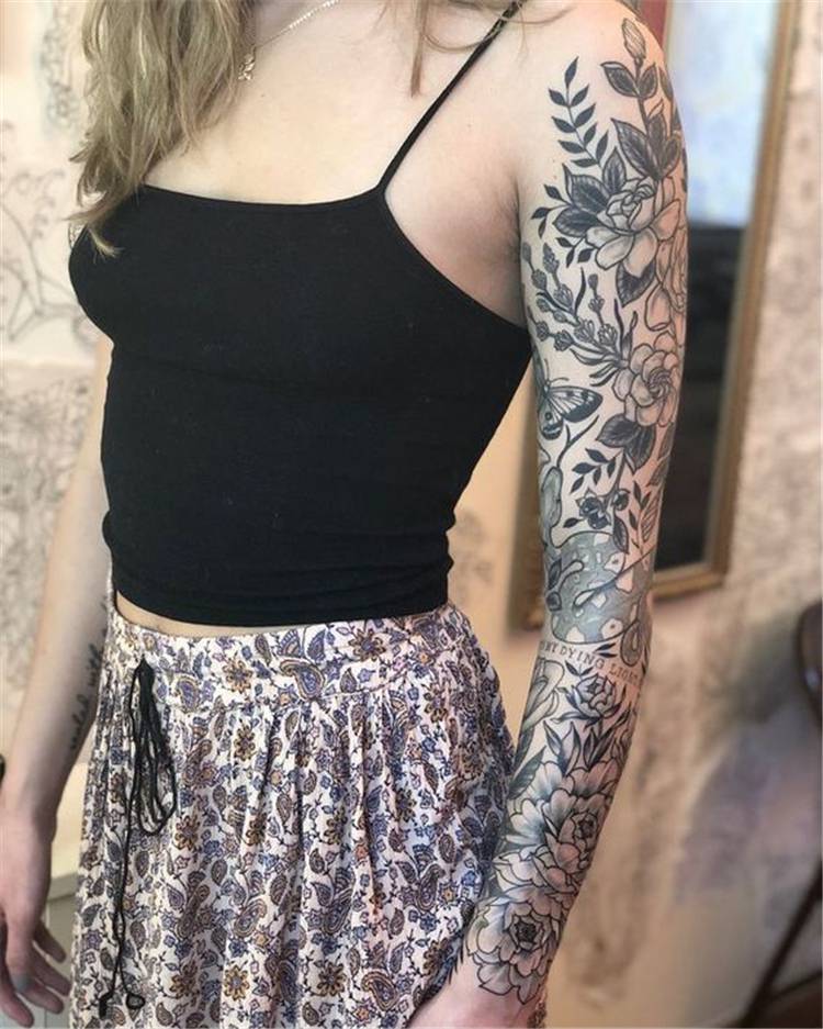 Gorgeous And Stunning Sleeve Floral Tattoo To Make You Stylish; Awesome Sleeve Tattoos; Sleeve Tattoos; Sleeve Tattoos For Women; Arm Tattoos; Arm Sleeve Tattoo; Floral Sleeve Tattoo; Inspirational Sleeve Tattoos; Sleeve; Floral Tattoo; Floral Sleeve; #sleevetattoo #sleeve #tattoo #floraltattoo #sleevefloraltattoo