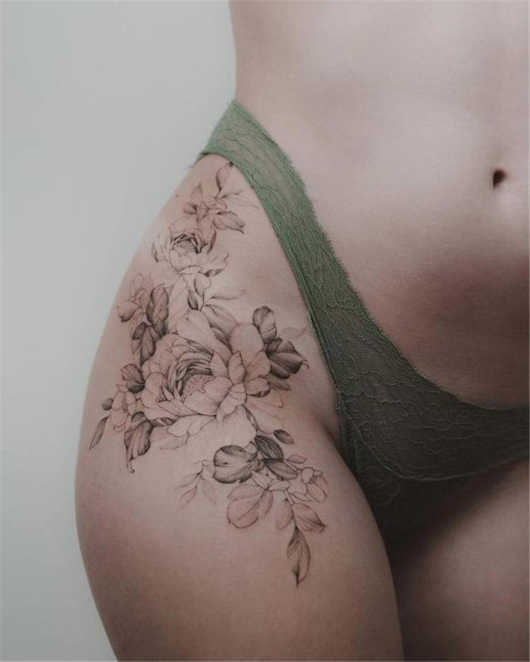 Gorgeous And Sexy Hip Thigh Floral Tattoo Designs You Will Love; Popular And Sexy Floral Hip Tattoo Designs; Hip Tattoo Designs; Hip Tattoo; Popular Hip Tattoo; Sexy Hip Tattoo; Floral Tattoo; Floral Hip Tattoo;Tempting And Attractive High Thigh Floral Tattoo Designs For You; High Thigh Floral Tattoo; High Thigh Tatttoo; Floral Tattoo; High Thigh Floral; Floral Tattoo Design; Attractive High Thigh Floral Tattoo; Sexy Floral Tattoo; #highthightattoo #hiptattoo #floraltattoo #flowertattoo #rosetattoo #hipfloraltattoo