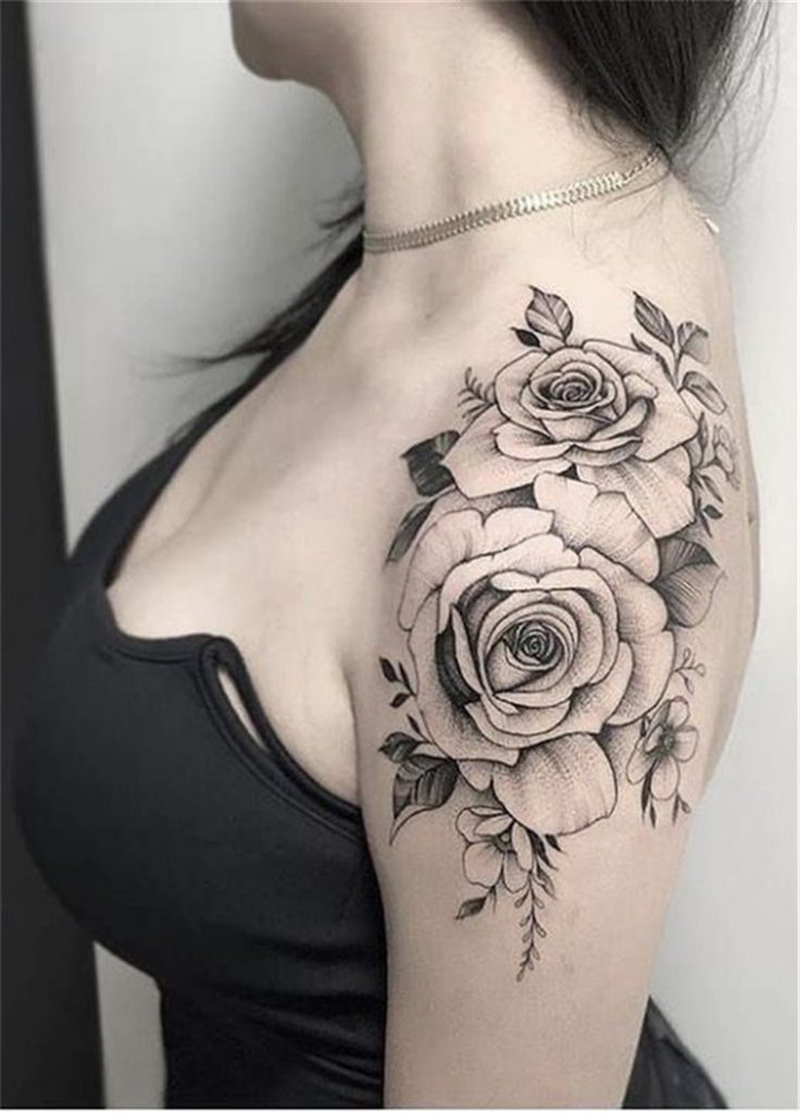 50 And Exclusive Shoulder Floral Tattoo Designs You Dream To