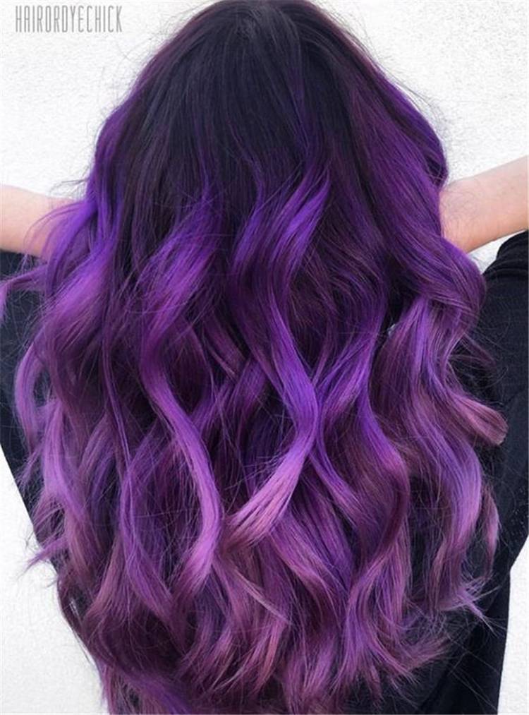 Must Have Purple/Lilac Hair Color & Style Ideas; Purple Hair Color; Purple Hairstyles; Lilac Hair Color; Lilac Hairstyles; Dark Purple; Ombre Purple; Dark Hair Color; Dark Hairstyles; Ombre Purple Hair Color; Ombre Purple Hairstyles; #purplehair #hairstyle #lilachair #purplehairstyle #purplehaircolor #lilachairstyle