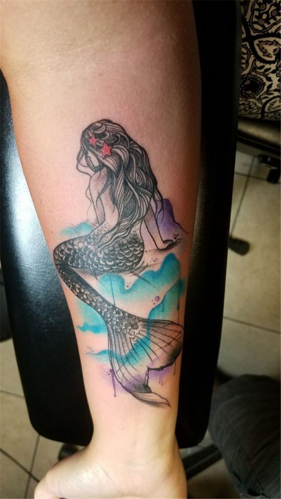 50 Beautiful And Cute Mermaid Tattoo Ideas For Your Mermaid Dream ...