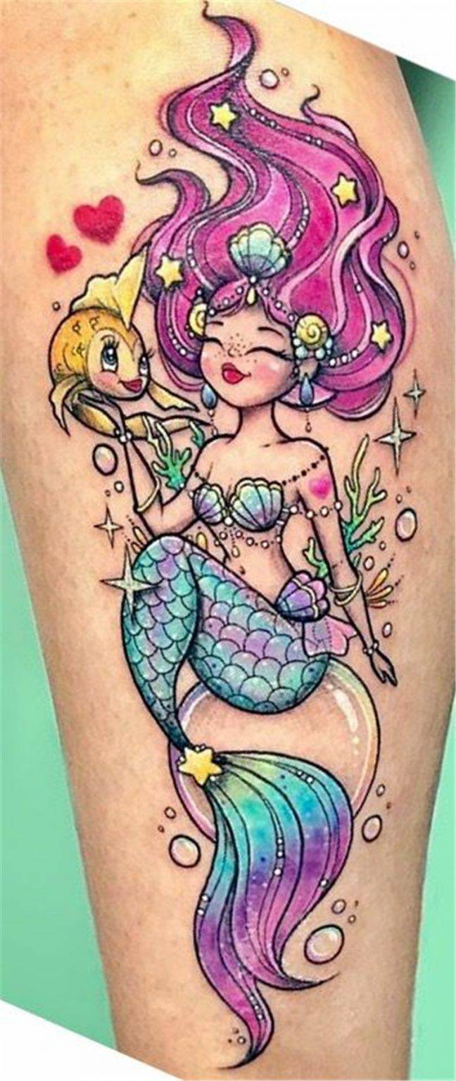 50 Beautiful And Cute Mermaid Tattoo Ideas For Your Mermaid Dream