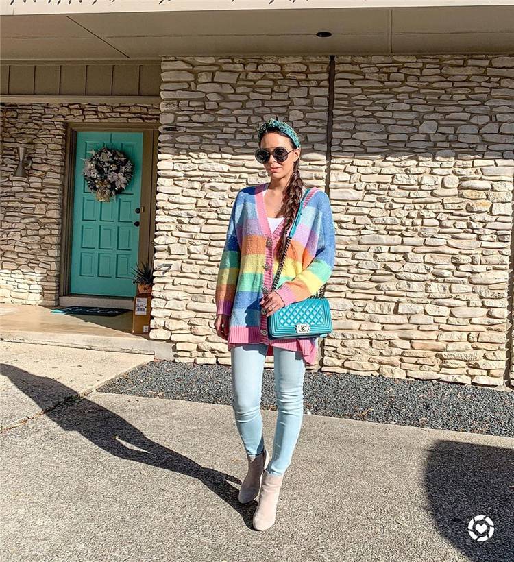 Spring Sweater; Sweater; Spring Season Outfits; Outfits; Spring Outfits; Sweater Season; Colorful Sweater; #sweater #springsweater #springoutfits #outfits