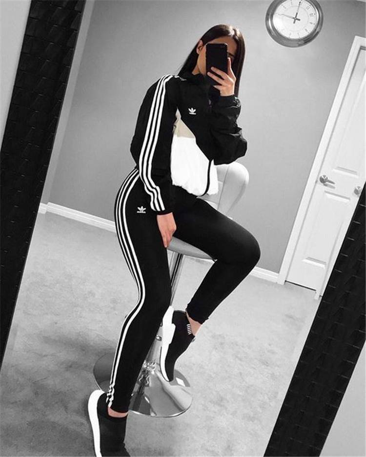 Casual And Fashionable Sports Outfits You Would Obsessed With; Casual Outfits; Fashionable Outfits; Outfits; Sports Outfits; Adidas Outfits; Nike Outifts; Gym Outfits; School Outfits; #outfits #sportsoutfits #gymoutfits #colorfuloutfits