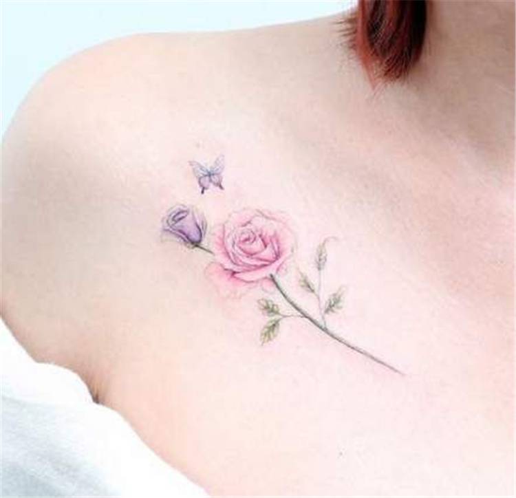 Trendy Rose Tattoo Designs For Your Desire About Floral Tattoo; rose tattoo; tattoo design; floral tattoo; trendy tattoo; rose flower tattoo; floral tattoo design; #tattoo #rosetattoo #floraltattoo #tattoodesign