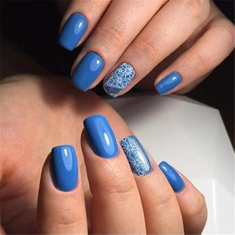 Gorgeous And Lovely Spring Square Nail Designs For You; Spring Nails; Nails; Square Nails; Spring Square Nails; Lovely Nails; Nail Art; #springnails #nails #squarenails #springsquarenails