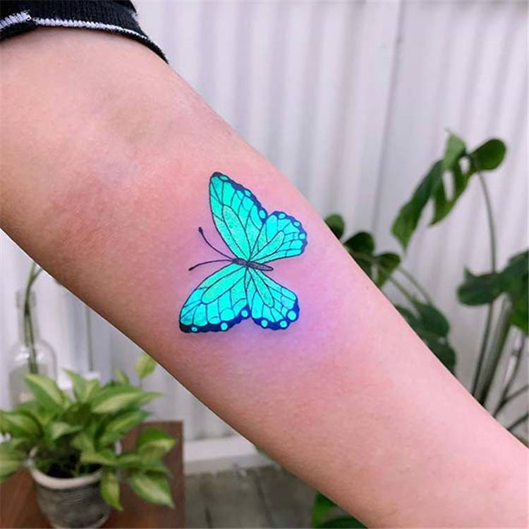 Amazing UV Tattoo Designs To Make Your Day Brighter; UV Tattoo; Tattoo; Tattoo Design; UV; Shining Tattoo #UV #UVtattoo #tattoo #tattoodesign