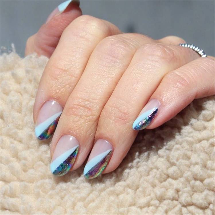 Gorgeous And Lovely Spring Nail Designs You Would Love; Spring Nails; Lovely Nails; Nails; Square Nails; Nail Design; Flower Nails; #nails #springnail #flowernails #squarenail #naildesign