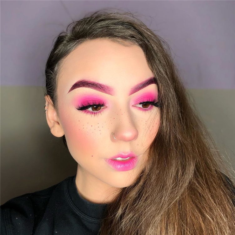 Cute And Pretty Makeup Looks You Need To Copy In 2020; Trendy Makeup; Gorgeous Makeup; Spring Eye Makeup; Spring Makeup Ideas; #makeup #springmakeup #gorgeousmakeup #trendymakeup