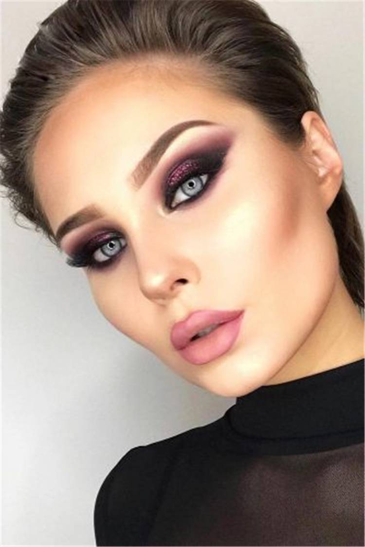 Cute And Pretty Makeup Looks You Need To Copy In 2020; Trendy Makeup; Gorgeous Makeup; Spring Eye Makeup; Spring Makeup Ideas; #makeup #springmakeup #gorgeousmakeup #trendymakeup