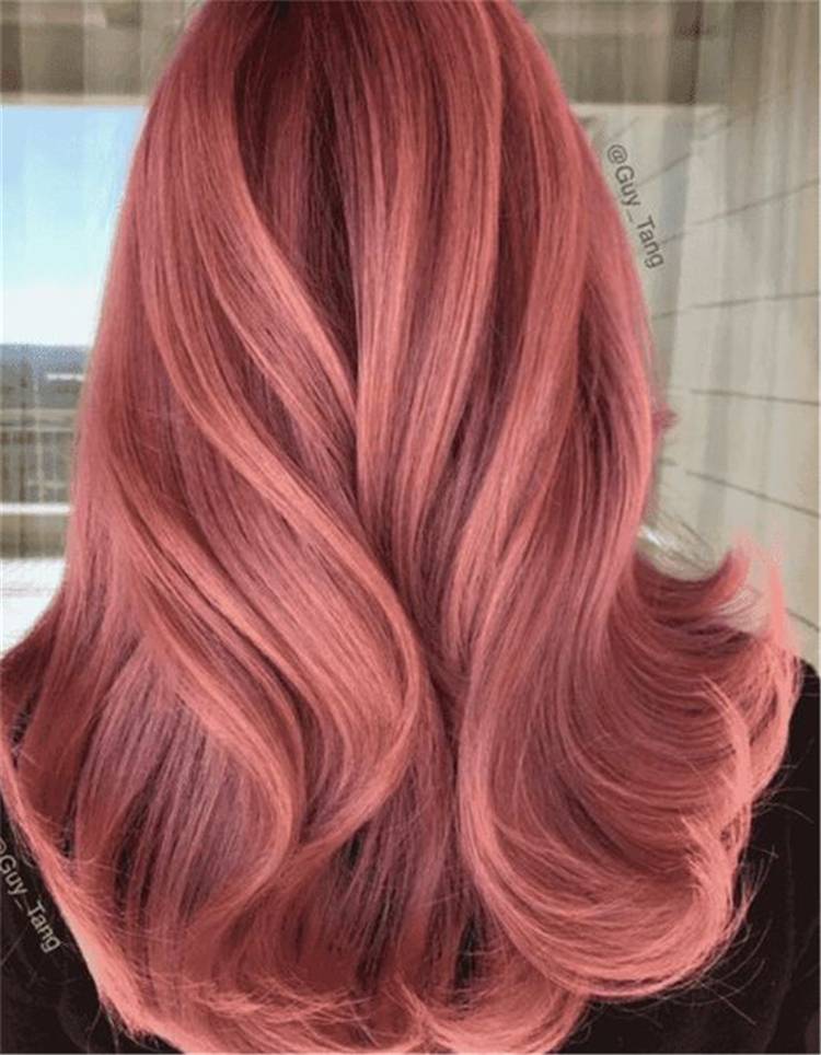 50 Pretty And Stunning Rose Gold Hair Color & Hairstyles