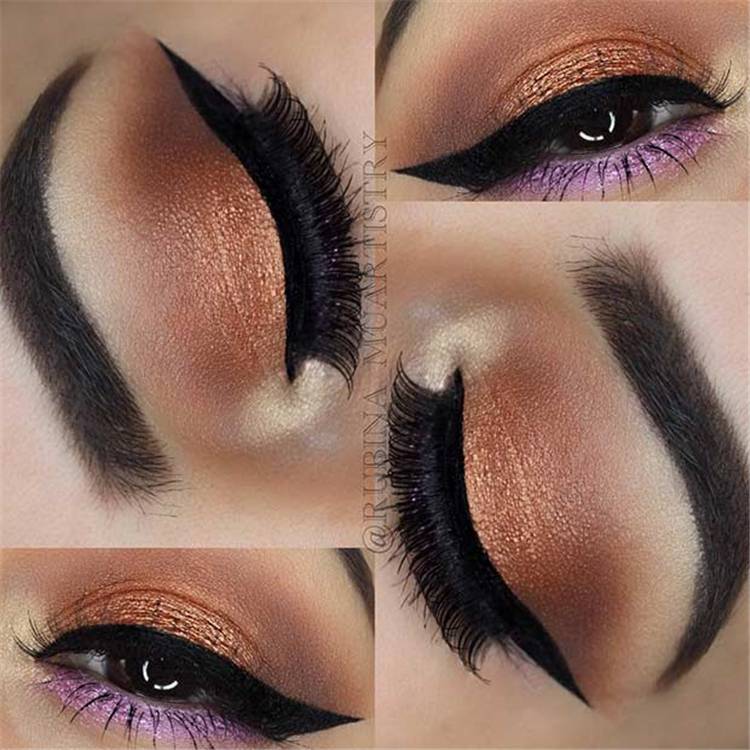 Easy And Gorgeous Eye Makeup Ideas To Rock Summer Parties; Eye Makeup; Makeup; Summer Makeup; Party Makeup; Prom Makeup; #makeup #eyemakeup #summermakeup #summereyemakeup