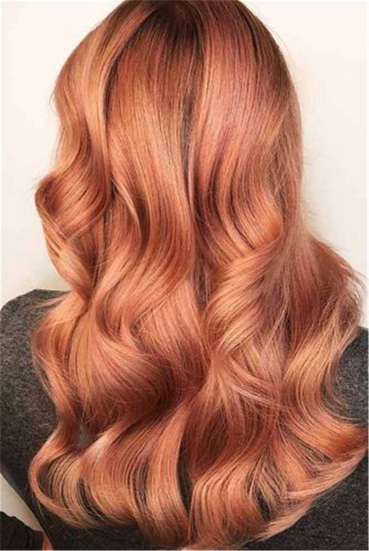 50 Pretty And Stunning Rose Gold Hair Color & Hairstyles