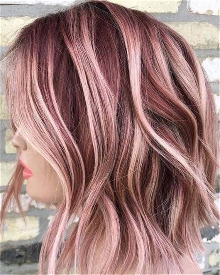 Pretty And Stunning Rose Gold Hair Color & Hairstyles For Your Inspiration; Rose Gold Hair; Rose Gold Hair Color; Rose Gold Hair Color Ideas; Gorgeous Hair; Hairstyles; Rose Gold; Rose Gold Fashion; Rose Gold Hairstyles; #rosegold #rosegoldhair #haircolor #hairstyle