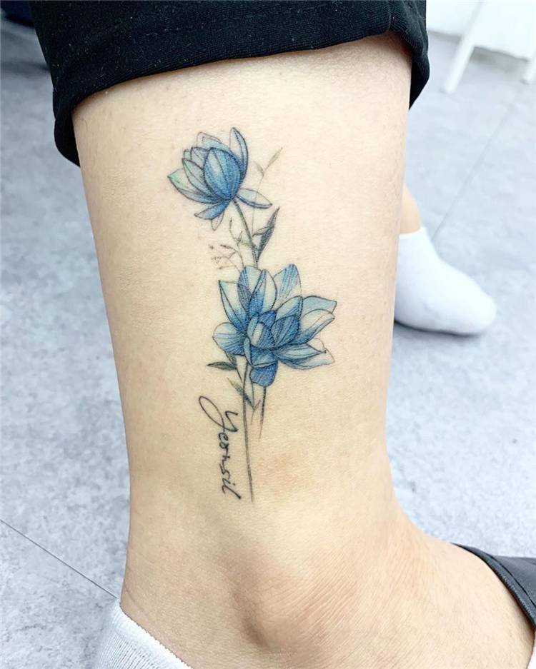 Cute And Pretty Watercolor Tattoo Ideas You Would Love; Watercolor Tattoo; Watercolor Tattoo Ideas; Tattoo; Floral Watercolor Tattoo; Ankle Watercolor Tattoo; Back Watercolor Tattoo; Arm Watercolor Tattoo; Leg Watercolor Tattoo; High Thigh Watercolor Tattoo; Shoulder Watercolor Tattoo; #watercolortattoo #tattoo #floraltattoo #floralwatercolortattoo #shoulderwatercolortattoo