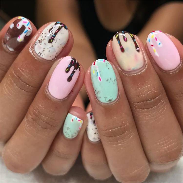 Gorgeous And Cute Summer Nail Designs You Need To Copy ASAP; Summer Nails; Summer Nail Designs; Cute Nails; Gorgeous Nails; Cute Summer Nails; #nail #summernail #cutenail #summernaildesign #gorgeousnail