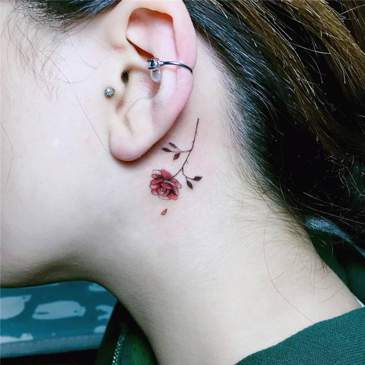 Stunning Behind The Ear Tattoo Ideas You Would Fall In Love With; Ear Tattoo; Tattoo; Behind Ear Tattoo; Simple Tattoo; Tiny Tattoo; Small Tattoo; Floral Tattoo; Music Tattoo; Heart Tattoo; #eartattoo #behindeartattoo #tattoo #simpletattoo #tinytattoo #smalltattoo #floraltattoo