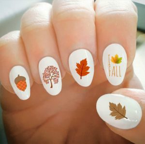 25 Pretty Fall Leaf Nail Designs You Must Try - Women Fashion Lifestyle ...