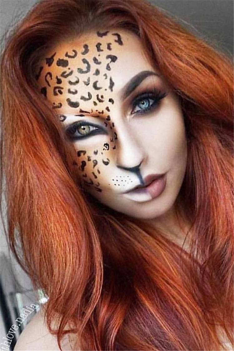 Sexy Halloween Makeup Ideas You Would Obsessed With; Halloween Makeup; Halloween; Spider Halloween Makeup; Skull Halloween Makeup; Leopard Halloween Makeup; #halloween #halloweenmakeup #makeup #scarymakeup #skullmakeup #leopardmakeup #spidermakeup