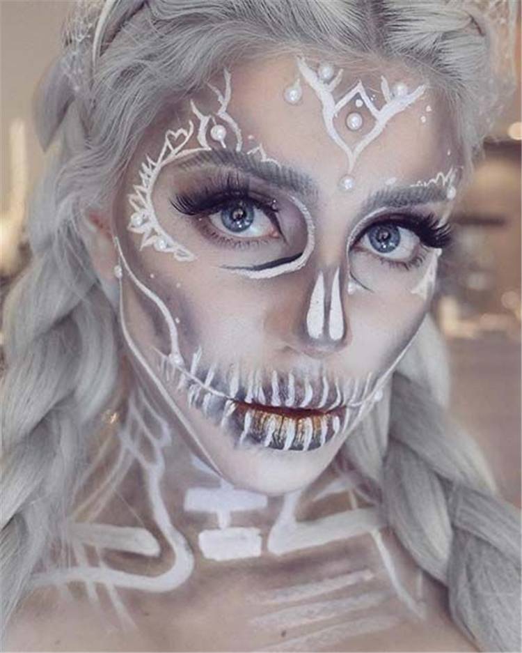 Sexy Halloween Makeup Ideas You Would Obsessed With; Halloween Makeup; Halloween; Spider Halloween Makeup; Skull Halloween Makeup; Leopard Halloween Makeup; #halloween #halloweenmakeup #makeup #scarymakeup #skullmakeup #leopardmakeup #spidermakeup