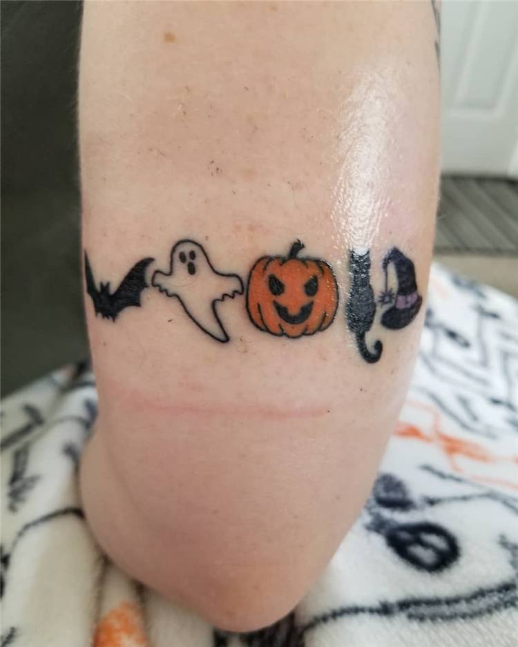 Amazing And Gorgeous Halloween Tattoo Designs You Must Love; Halloween Tattoo; Halloween; Tattoo; Tattoo Designs; Pumpkin Tattoo; Ghost Tattoo; Bat Tattoo; Scary Tattoo #tattoo #halloween #halloweentattoo #pumpkintattoo #ghosttattoo #battattoo #scarytattoo