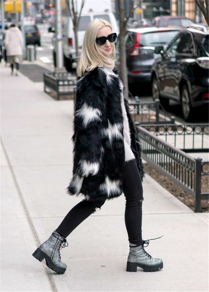 25 Stylish Winter Outfits With Combat Boots For You - Women Fashion ...