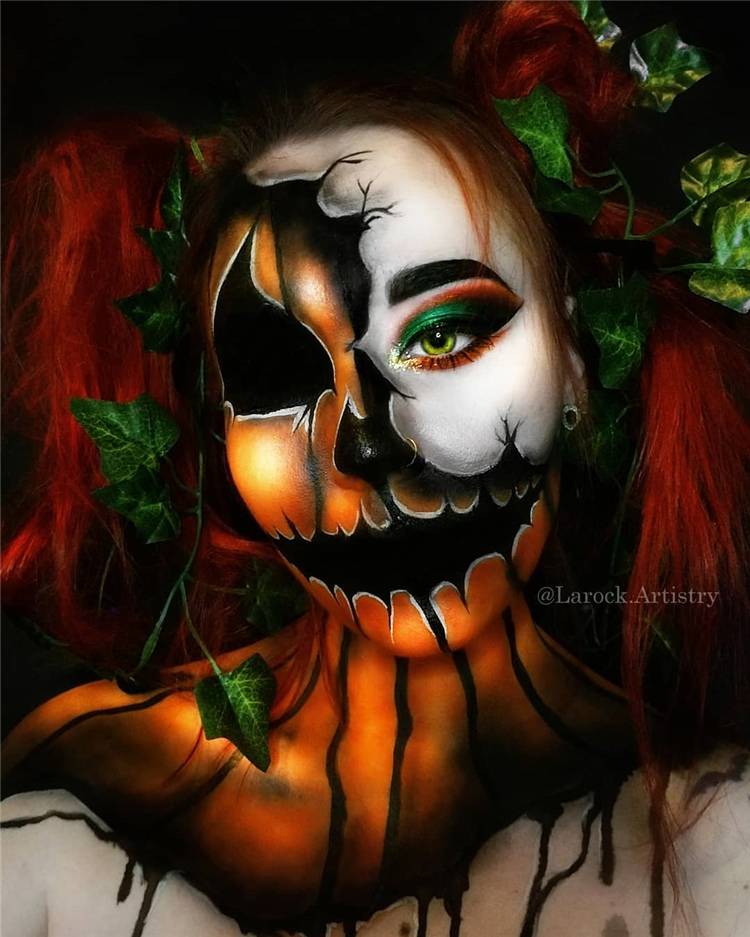 Scary And Creepy Halloween Makeup Ideas You Must Follow; Halloween Makeup; Halloween; Clown Halloween Makeup; Dolly Halloween Makeup; Pumpkin Halloween Makeup; Demon Halloween Makeup;#halloween #halloweenmakeup #makeup #scarymakeup #demonmakeup #clownmakeup #pumpkinmakeup
