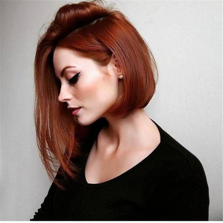 Stunning Red Hair Hairstyles You Must Fall In Love With; Red Hair; Red Hairstyle; Hairstyle; Red Short Hairstyle; Bob Haircut; Pixie Haircut; Wave Hairstyle; Cute Hairstyle; Red Hair Color; Ginger Copper Hair Color #hair #hairstyle #redhair #redhairstyle #redpixiehaircut #haircut #bobredhairstyle #haircolor #redhaircut 