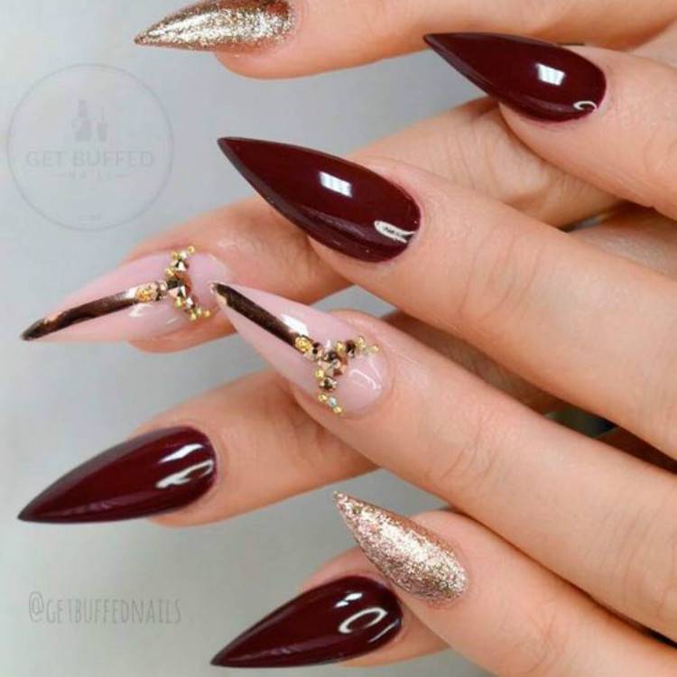 Stunning Burgundy Nail Designs You Should Try In 2021; Burgundy Nails; Nails; Nail Design; Burgundy Nail Color; Nail Color; Burgundy Square Nails; Burgundy Coffin Nails; Burgundy Stiletto Nails #nails #naildesign #burgundynail #burgundynaildesign #burgundycolor #coffinnail #stilettonail #squarenail #burgundycoffinnail #burgundystilettonail 