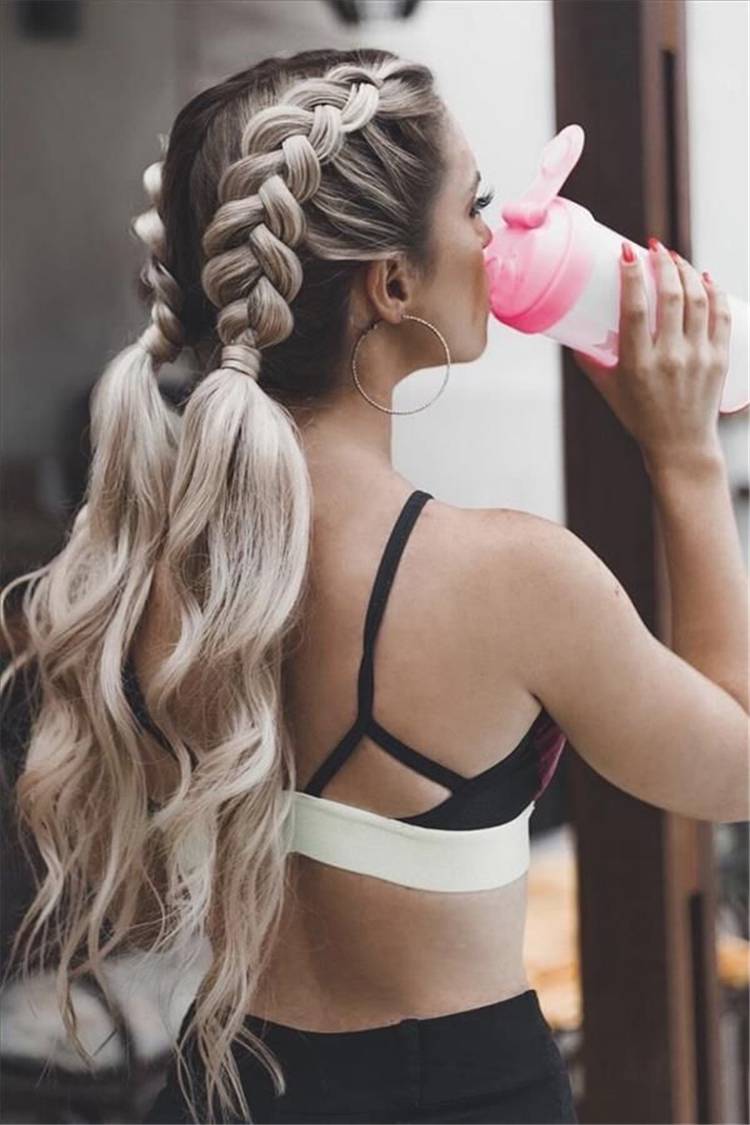 Cute Valentine's Hairstyles To Make Your Life Sweet; Hairstyle; Hair Idea; Valentine's Hairstyles; Valentine's Day; Pretty Hairstyles; Easy Hairstyles; Ponytail; High Bun Hairstyles; Low Bun Hairstyles; Boxer Hairstyle #Valentine #Valentine'sDay #hairstyles #easyhairstyles #boxerhairstyle #ponytail #bunhairstyles #lowbunhairstyles