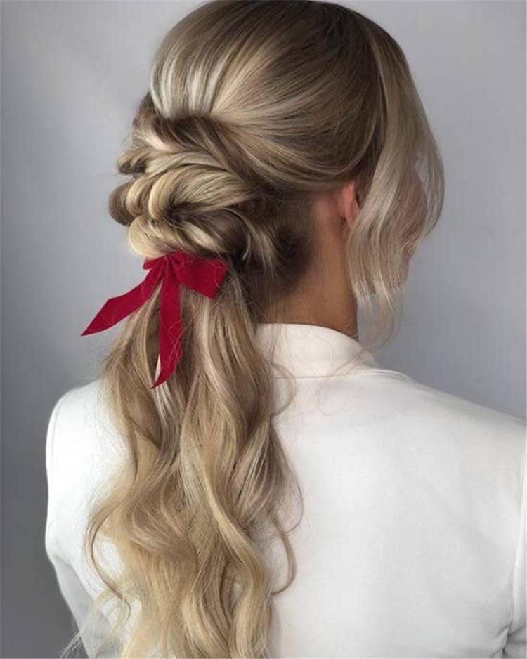 Pretty Valentine's Day Hairstyles For Your Perfect Date; Hairstyle; Hair Idea; Valentine's Hairstyles; Valentine's Day; Pretty Hairstyles; Easy Hairstyles; Ponytail; Bun Hairstyles; Half Up Half Down Hairstyles; Hair Makeup #Valentine #Valentine'sDay #hairstyles #easyhairstyles #halfuphalfdownhairstyle #ponytail #bunhairstyles #halfuphairstyles