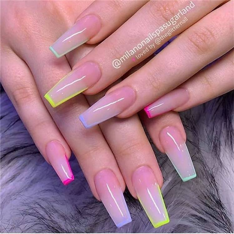 Gorgeous French Tip Nail Designs For Your Inspiration; French Nails; Simple Nails; Nail Designs; Square French Nail Designs; Coffin French Nail Designs; Stiletto French Nails; French Tip Nails; #nails #nail #frenchnail #simplenail #naildesign #squarefrenchnail #coffinfrenchnail #stilettofrenchnail #frenchtipnails