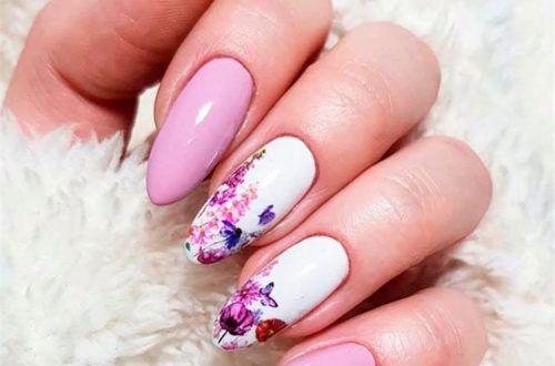 Pretty Spring Floral Nail Designs For You; Spring Nails; Lovely Nails; Nails; Square Nails; Nail Design; Flower Nails; Floral Nail; Coffin Floral Nail; Almond Floral Nail; Spring Nail; #nails #springnail #flowernails #squarenail #naildesign #coffinnail #almondnail #springnaildesign #floralnail