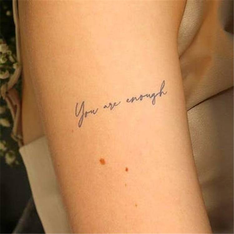 Inspirational And Meaningful Quotes Tattoo Ideas For You; Quotes Tattoo; Quotes Tattoo Ideas; Meaningful Quotes Tattoo; Quotes Tattoo Ideas For Your Inspiration; Tattoo Ideas; Quotes Tattoo; Meaningful Quotes; Small Tattoo; Arm Tattoo; Collarbone Tattoo; Wrist Tattoo; Side Rib Tattoo; #smalltattoo #armtattoo #quotestattoo #meaningfultattoo #sideribtattoo #tattoodesign #tattoo