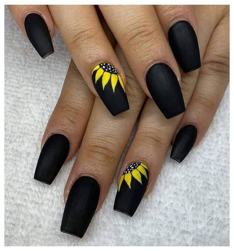 Cute And Pretty Summer Nail Designs You Must Love; Summer Nails; Nails; Nail Design; Cute Nail; Summer Cute Nail;Sunflower Nail; Palm Tree Nail; Prickly Cactus Nail; Cactus Nail; #nail #summernail #naildesign #cutenail #summercutenail #sunflowernail #palmtreenail #pricklycactusnail #cactusnail 