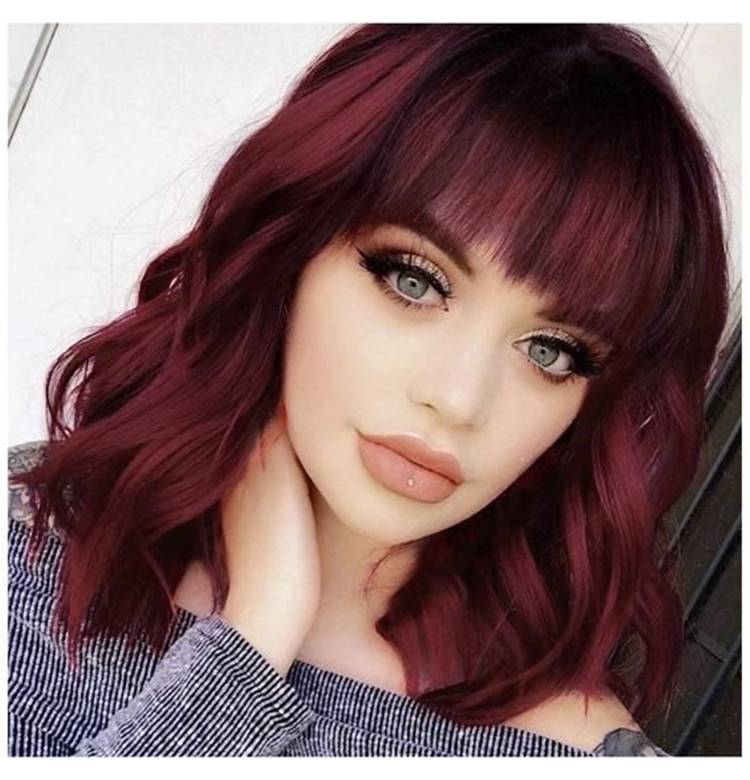 Stunning Hairstyles With Burgundy Hair Color You Would Love; Burgundy Hair Color; Hairstyles; Hair Color; Bob Hairstyle; Pixie Hairstyles; Long Wave Hairstyle; Cute Hairstyles; #bobhairstyle #pixiehairstyle #longwavehairstyle #cutehairstyle #hairstyle #burgundyhaircolor #haircolor #burgundy