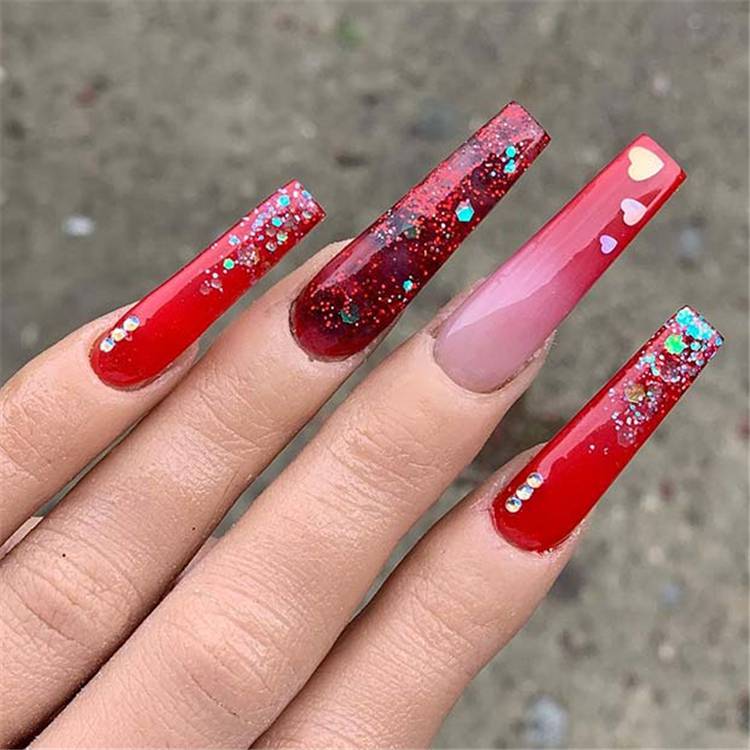 Gorgeous And Pretty Summer Ombre Nail Designs For You; Coffin Nails; Ombre Nails; Acrylic Nails; Ombre Acrylic Nails; Summer Ombre Acrylic Nails Designs; French Fade Nails; Red Ombre Nails; Yellow Ombre Nails; Purple Ombre Nails; #nailart #ombrenail #ombreacrylicnail #arcylicnails #coffinnails #redombrenails #purpleombrenails #redombrenails