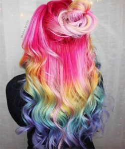 25 Pretty And Cool Rainbow Hairstyles For Your Inspiration - Women ...