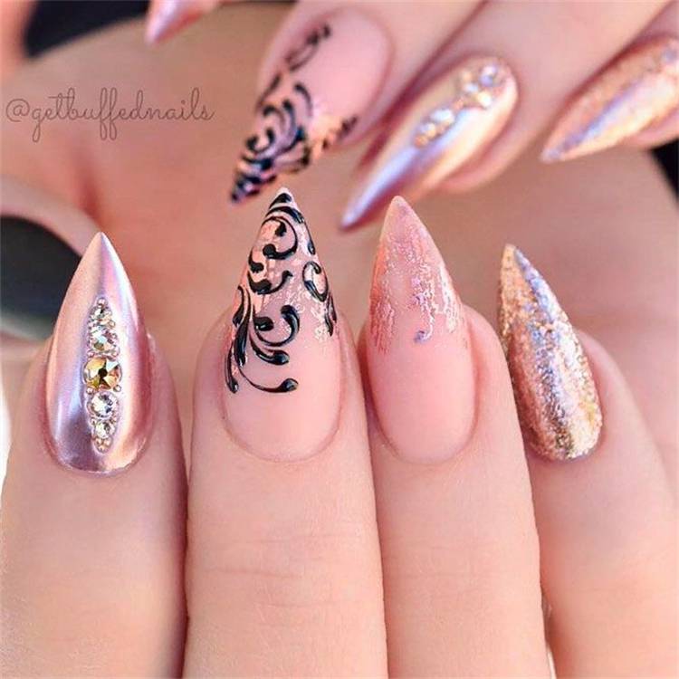 Gorgeous And Classic Nude Nail Designs To You; Nude Nail Design; Nail Design; Nude Sqaure Nail; Nude Coffin Nail; Nude Stiletto Nail; Glitter Nail; Rhinestone Nail; #nail #naildesign #nudenaildesign #nudesquarenail #nudecoffinnail #nudestilettonail #rhinestonenail #glitternail