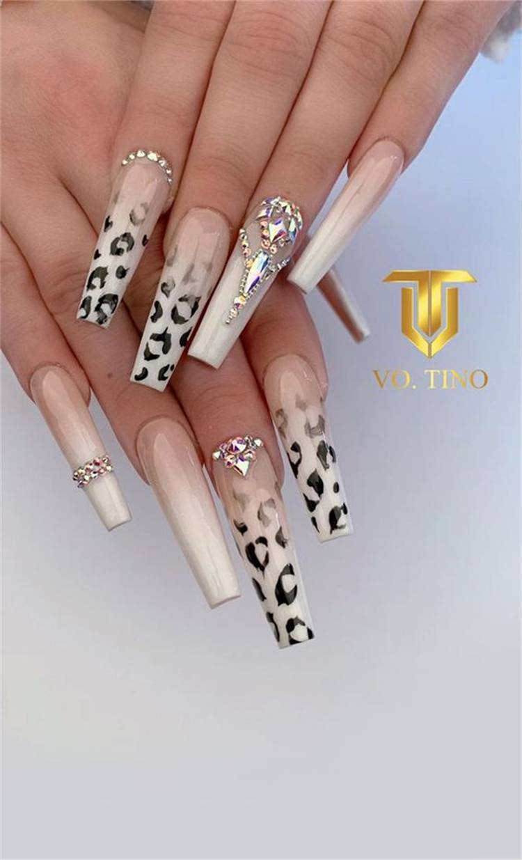 Amazing Leopard Nail Designs To Make You Stylish; Leopard Nail Design; Leopard Nail; Nail; Nail Design; Stylish Nail; Short Square Leopard Nail; Coffin Leopard Nail; Stiletto Leopard Nail; #nail #naildesign #leopardnail #leopardnaildesign #squareleopardnail #coffinleopardnail #stilettoleopardnail