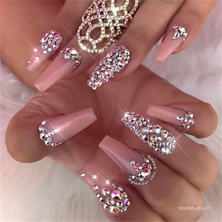 Luxury Nail Designs To Make You Look Stylish And Glam; Luxury Nail; Nail; Nail Design; Chanel Nail Design; LV Nail Design; Gucci Nail Design; Coffin Nail; Stiletto Nail; #luxurynail #nail #naildesign #guccinail #lvnail #chanelnail #stilettonail #coffinnail