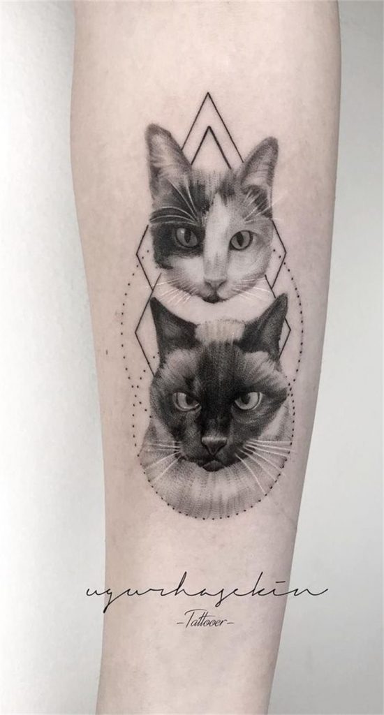 25 Cute And Cool Cat Tattoo Designs To Melt Your Heart - Women Fashion ...