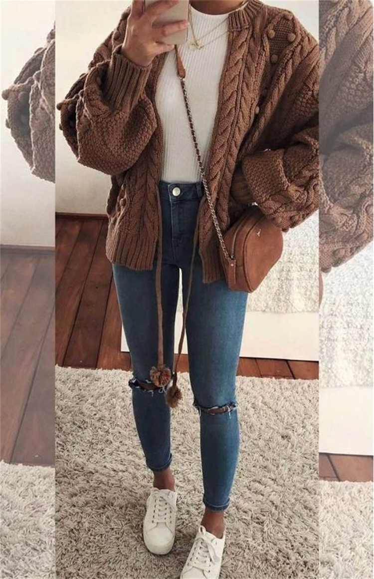 Elegant Fall Outfit Ideas To Give You A Flawless Look; Fall Outfits; Outfits; Fall Skirt; Fall Dress; Fall Jeans; Fall Outfits Ideas; Skirt; Dress; Jeans Outfits; #falloutfits #outfits #fallskirt #falldress #falljeans #skirt #dress #jeansoutfits