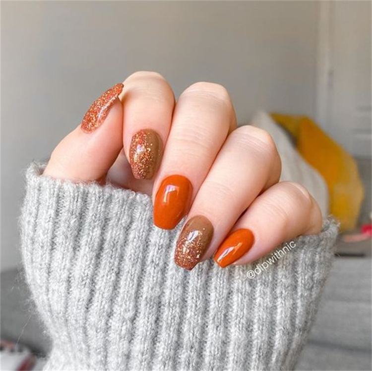 Gorgeous Fall Nail Designs To Make You Look Stunning; Fall Nail; Autumn Nail; Fall Nail Design; Nail Design; Fall Square Nail; Fall Coffin Nail; Fall Almond Nail; Fall Stiletto Nails; Nails; Fall Nail Color #fallnail #fallnaildesign #autumnnail #nail #falllongnails #fallsquarenail #fallstilettonail #fallcoffinnail #coffinnail