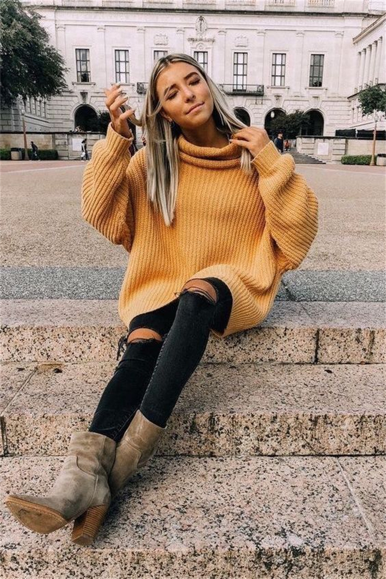 Elegant Fall Outfit Ideas To Give You A Flawless Look; Fall Outfits; Outfits; Fall Skirt; Fall Dress; Fall Jeans; Fall Outfits Ideas; Skirt; Dress; Jeans Outfits; #falloutfits #outfits #fallskirt #falldress #falljeans #skirt #dress #jeansoutfits