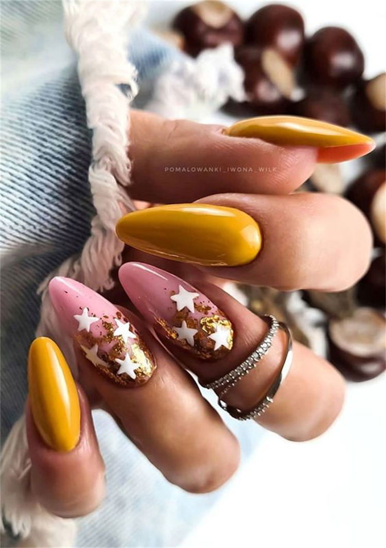 Gorgeous And Elegant Nail Colors And Designs To Inspire You; Burgundy Nail; Mustard Yellow Nail; Emerald Nail; Nail; Nail Color; Nail Designs; Square Nail; Coffin Nail; Stiletto Nail; #burgundynail #mustardyellownail #emeraldnail #nail #nailcolor #naildesign #suqarenail #coffinnail #stilettonail