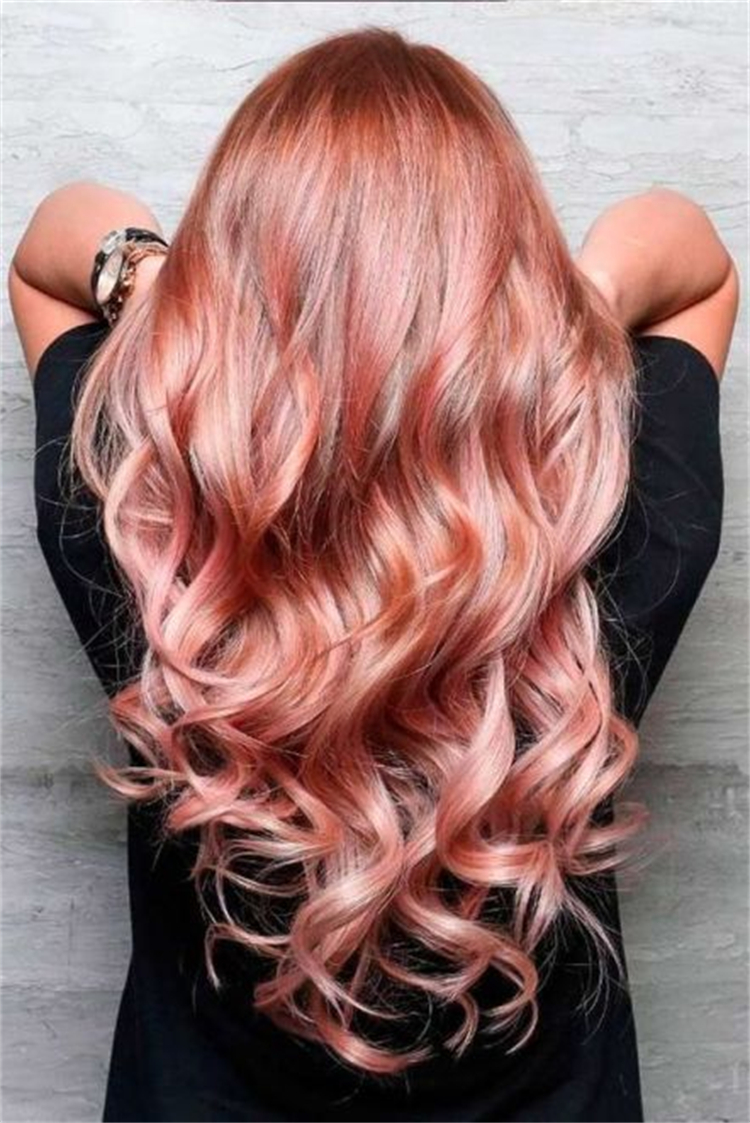 Amazing Rose Gold Hair Ideas You Need To Copy Now; Rose Gold Hair; Rose Gold Hair Color; Rose Gold Hair Color Ideas; Gorgeous Hair; Hairstyles; Rose Gold; Rose Gold Fashion; Rose Gold Hairstyles; Hairstyle; Bob Rose Gold; Half Up Half Down Rose Gold; Pixie Hairstyles #rosegold #rosegoldhair #haircolor #hairstyle #rosegoldbobhair #rosegoldpixiehairstyle #longwavehairstyles #weddinghairstyles