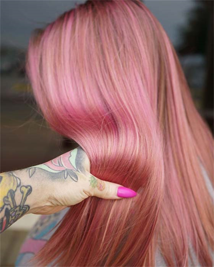 Cute Hair Colors To Make You Look Amazing; Hair Color; Holiday Hair Color; Blue And Purple Hair Color; Rainbow Underlights; Pink Hair Color; Soft Strawberry Hair Color; Platinum Blond Hair Color; Cute Hair Color; #haircolor #holidayhaircolor #blueandpurplehaircolor #rainbowunderlights #platinumblondhair #softstrawberryhaircolor #Pinkhaircolor